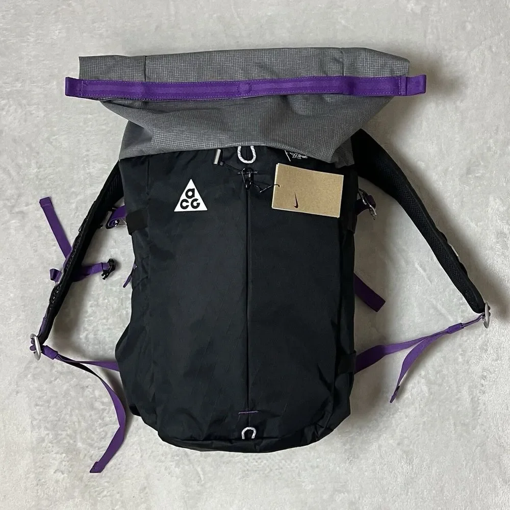 Nike ACG Aysen Day Pack Backpack Black Gray Trail Hiking Travel DV4054 010 New